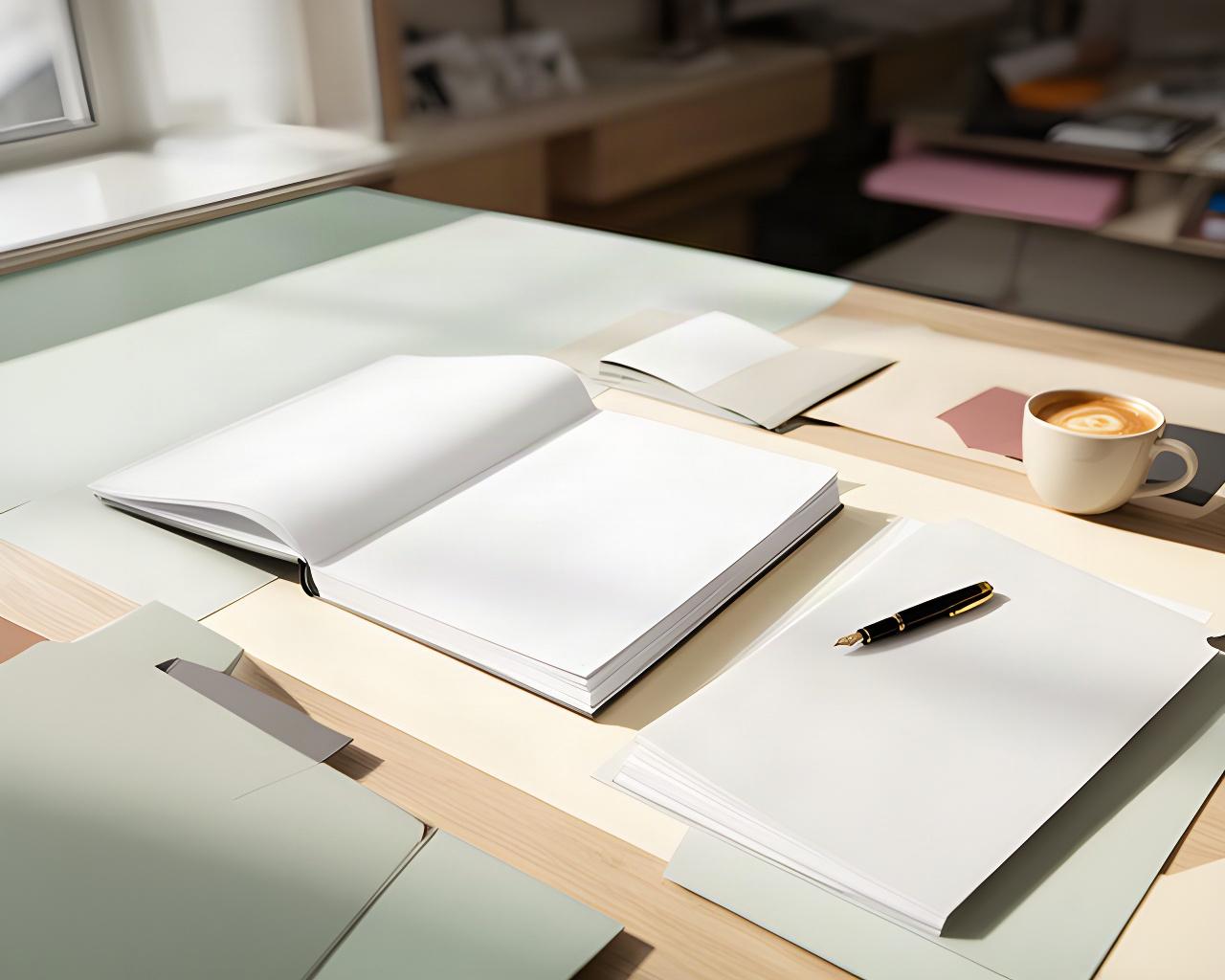 Mesa editorial con documentos legales, cuaderno abierto y luz natural en una redacción de noticias